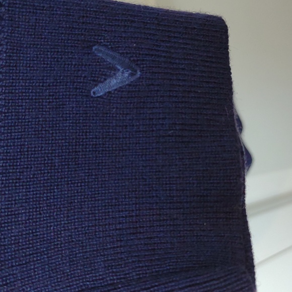 Men's Callaway "Night Sky Heather" Weather 1/4 Zip Washable Merino Wool Sweater - Picture 6 of 10